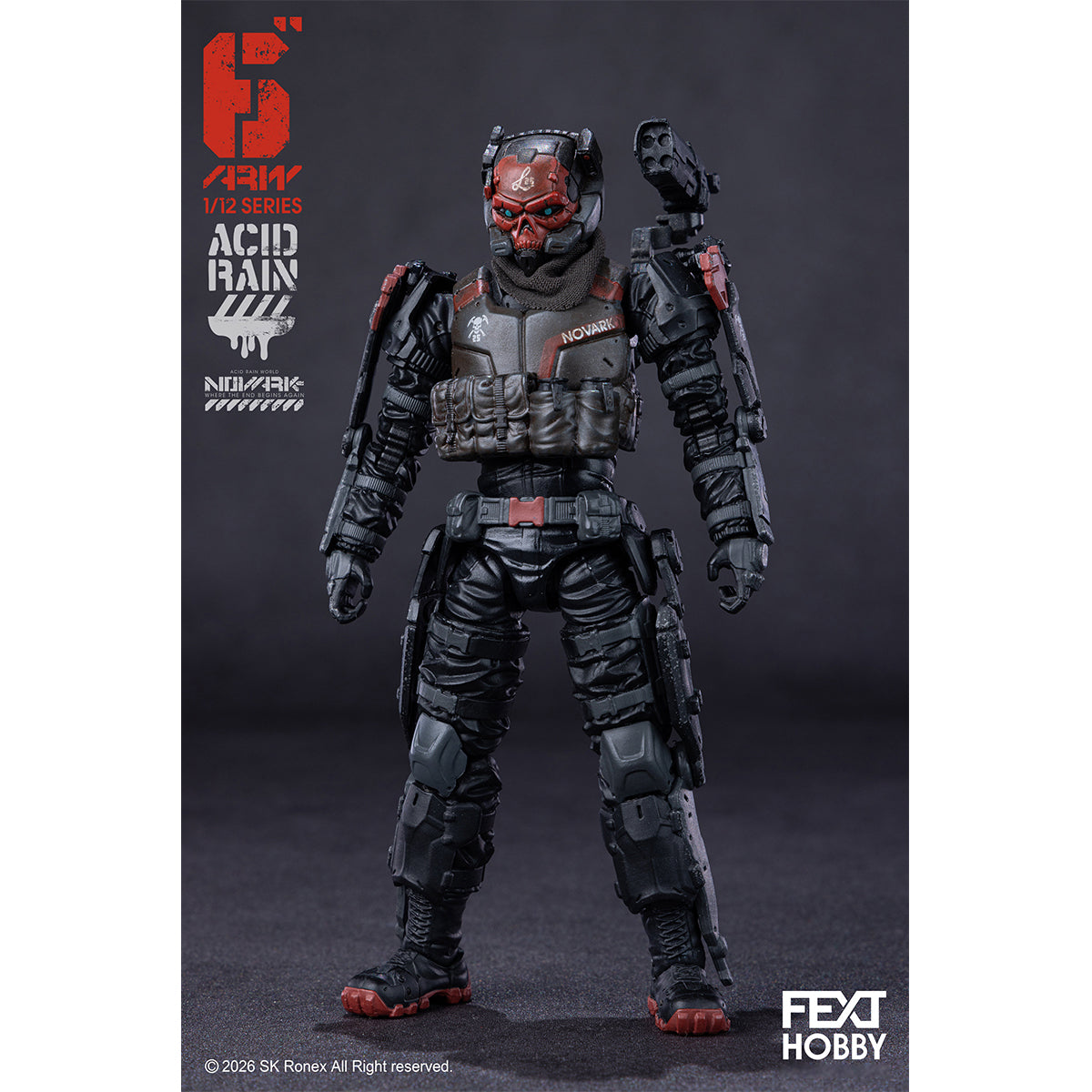 FEXT HOBBY Acid Rain World: Novark FXH-AR-005 Valerius FXH-AR-006 NVK Escort-L FXH-AR-001 Red Locust 1/12 Scale Action Figure