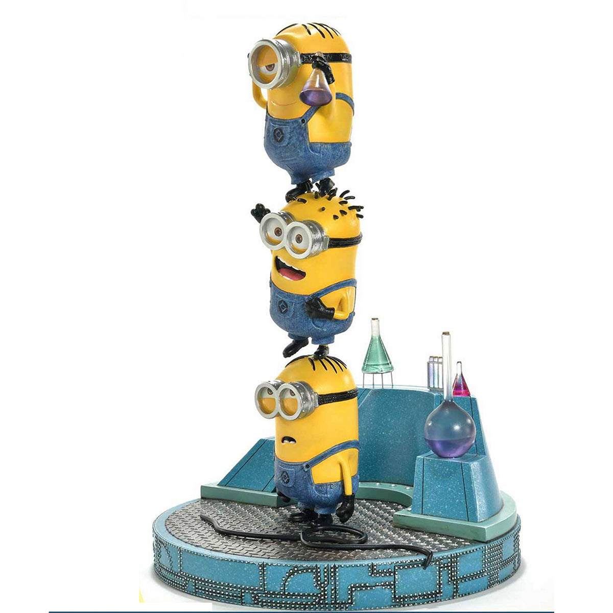 Prime 1 Studio, Minions Trio with Laboratory Base, Statue Figurine
