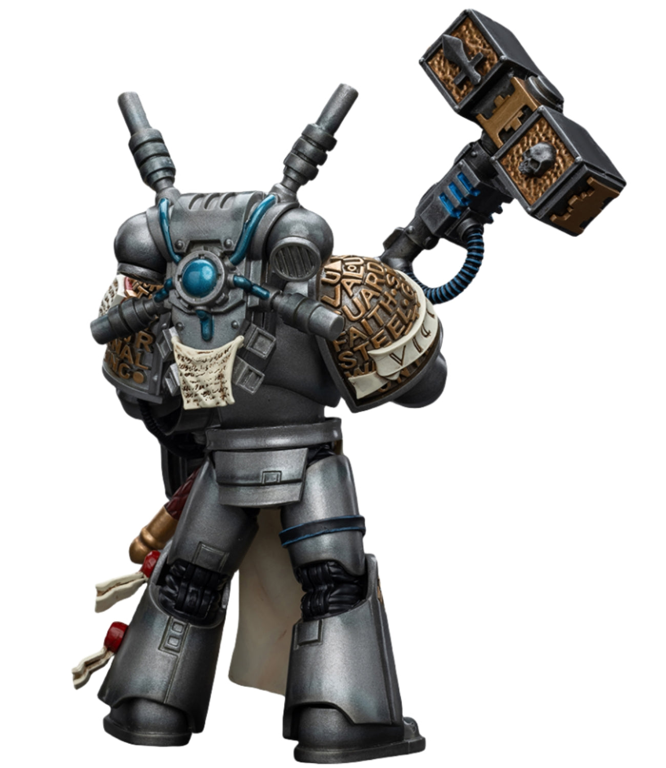 Figurine de collection JoyToy Warhammer 40K : Grey Knights Interceptor Squad Interceptor Justicar, figurine articulée à l'échelle 1:18, JT8964