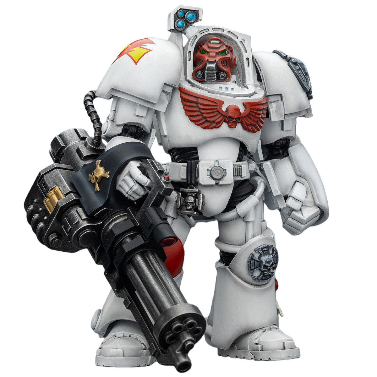 JOYTOY Warhammer 40,000 White Scars Terminator with Power Fist and Assault Cannon & with Power Fist and Storm Bolter & with Power Sword and Storm Bolter Action Figure