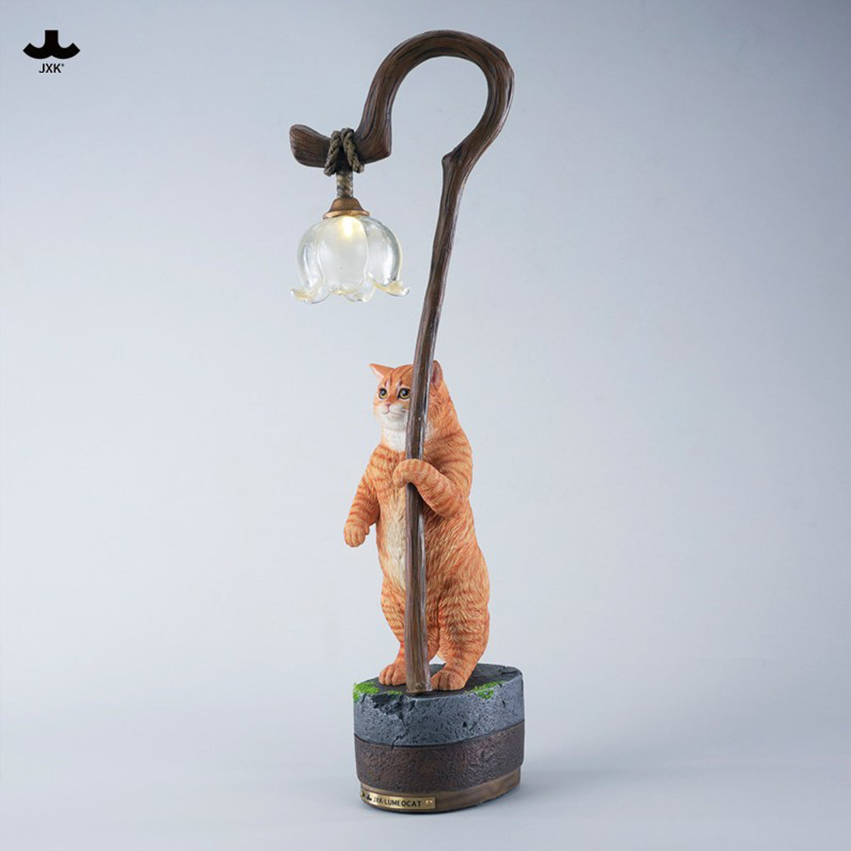 JXK Lily of the Valley Reflecting a Cat JXK342 Collectible Animal Figurine