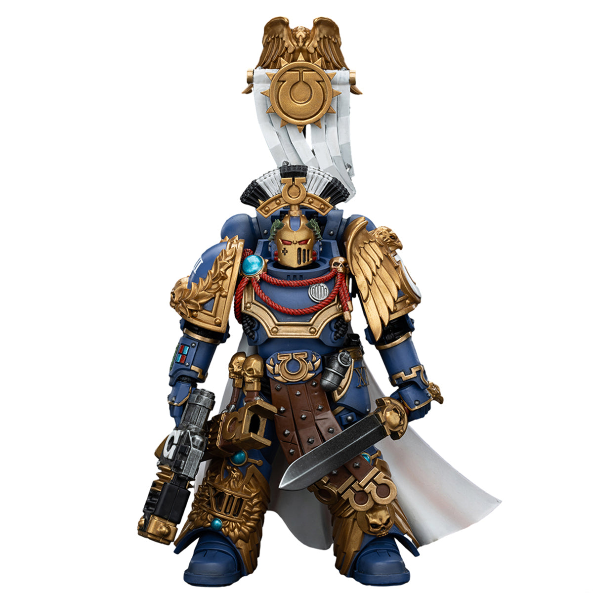 (Only Shipped to the US) JOYTOY Ultramarines Legion Praetor with Power Sword and Volkite Serpenta 1/18 Warhammer The Horus Heresy Series Action Figure