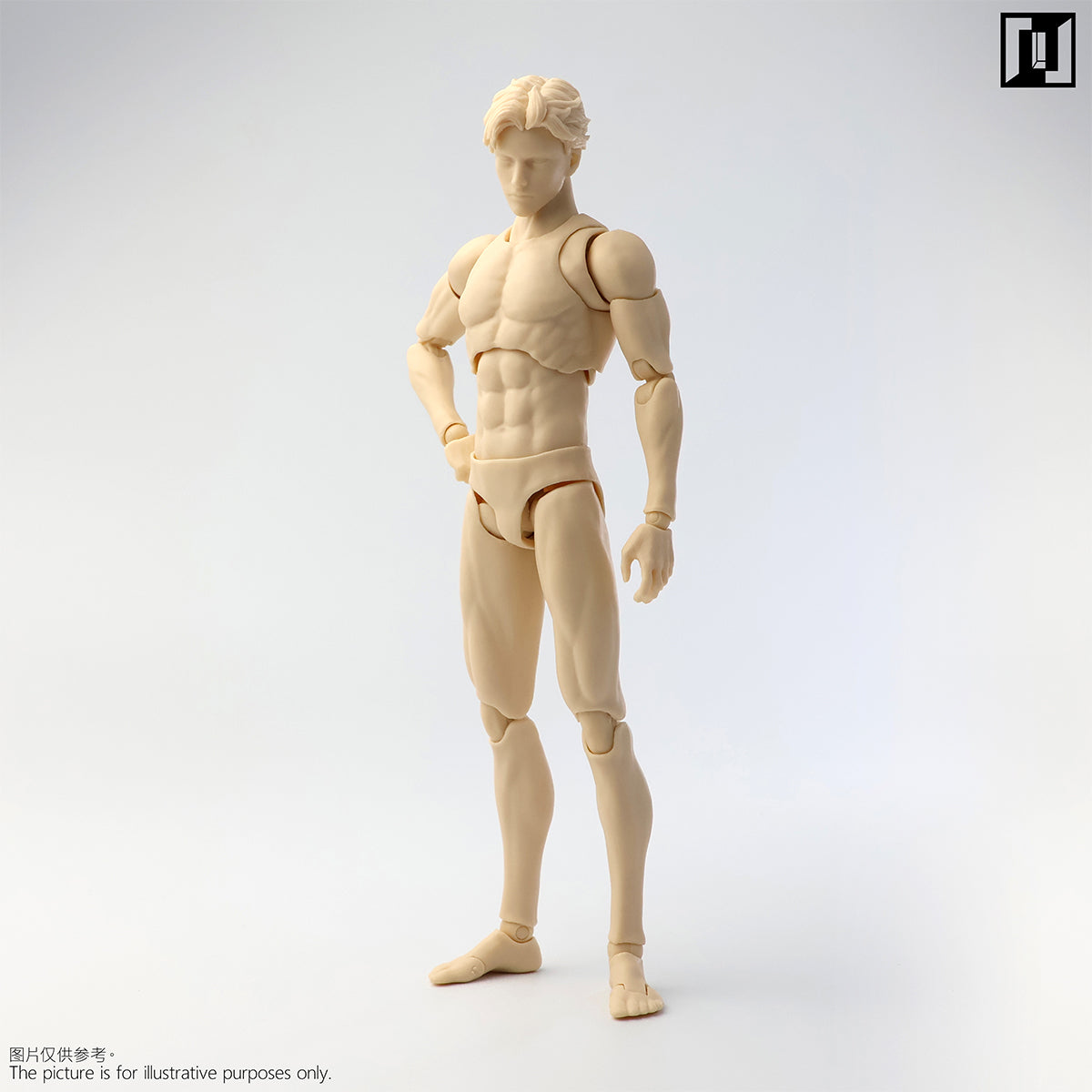 Mirrfig Articulated Joints MF001 Lean Male Pale-skined Body 1/12 Scale Action Figure Body