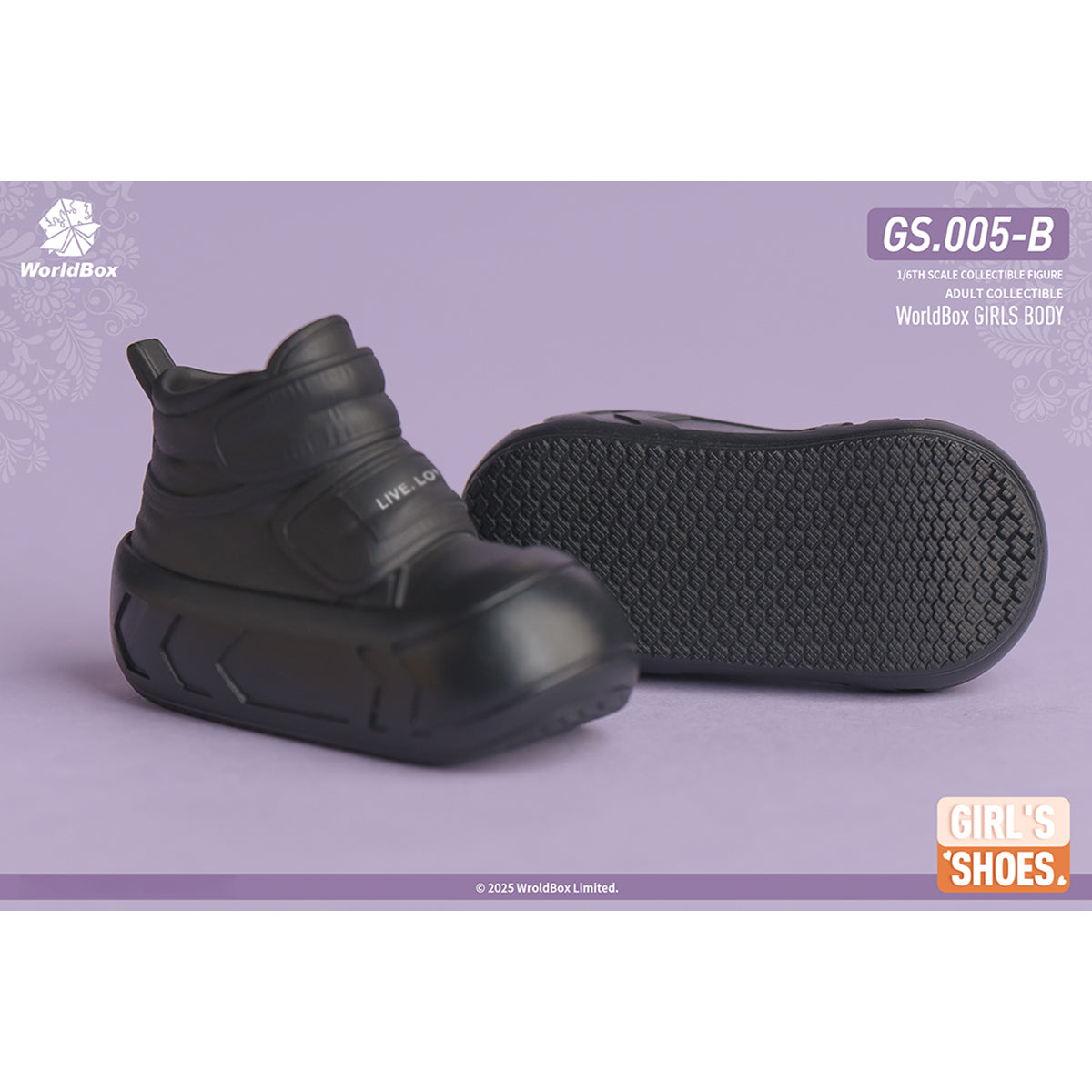 Worldbox Female Fashion Shoes Boots Doll Accessory Fit 1/6 Scale 12-inches Figure