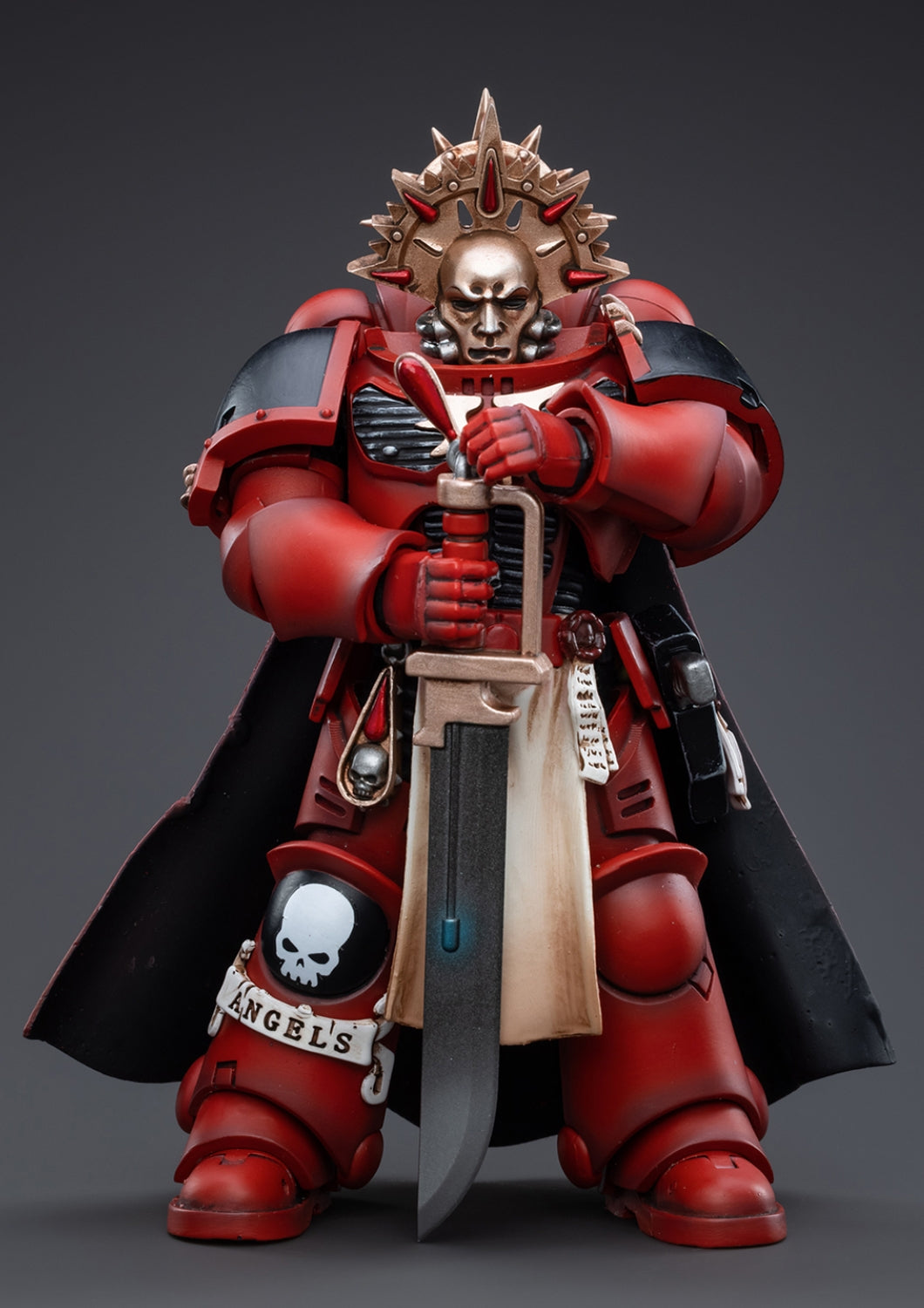 Figurine de collection JoyToy Warhammer 40K : Blood Angels Veteran Alberigo, figurine articulée à l'échelle 1:18 JT3372