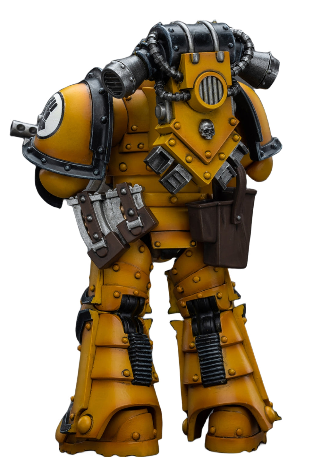 Figurine de collection JoyToy 40K : Imperial Fists Legion MkIII Tactical Squad Legionary avec Bolter, figurine d'action à l'échelle 1:18 JT9077