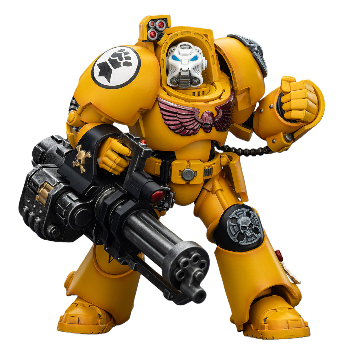 JOYTOY Warhammer 40,000 Imperial Fists Terminator with Power Fist and Assault Cannon & with Power Fist and Storm Bolter & with Power Sword and Storm Bolter Action Figure