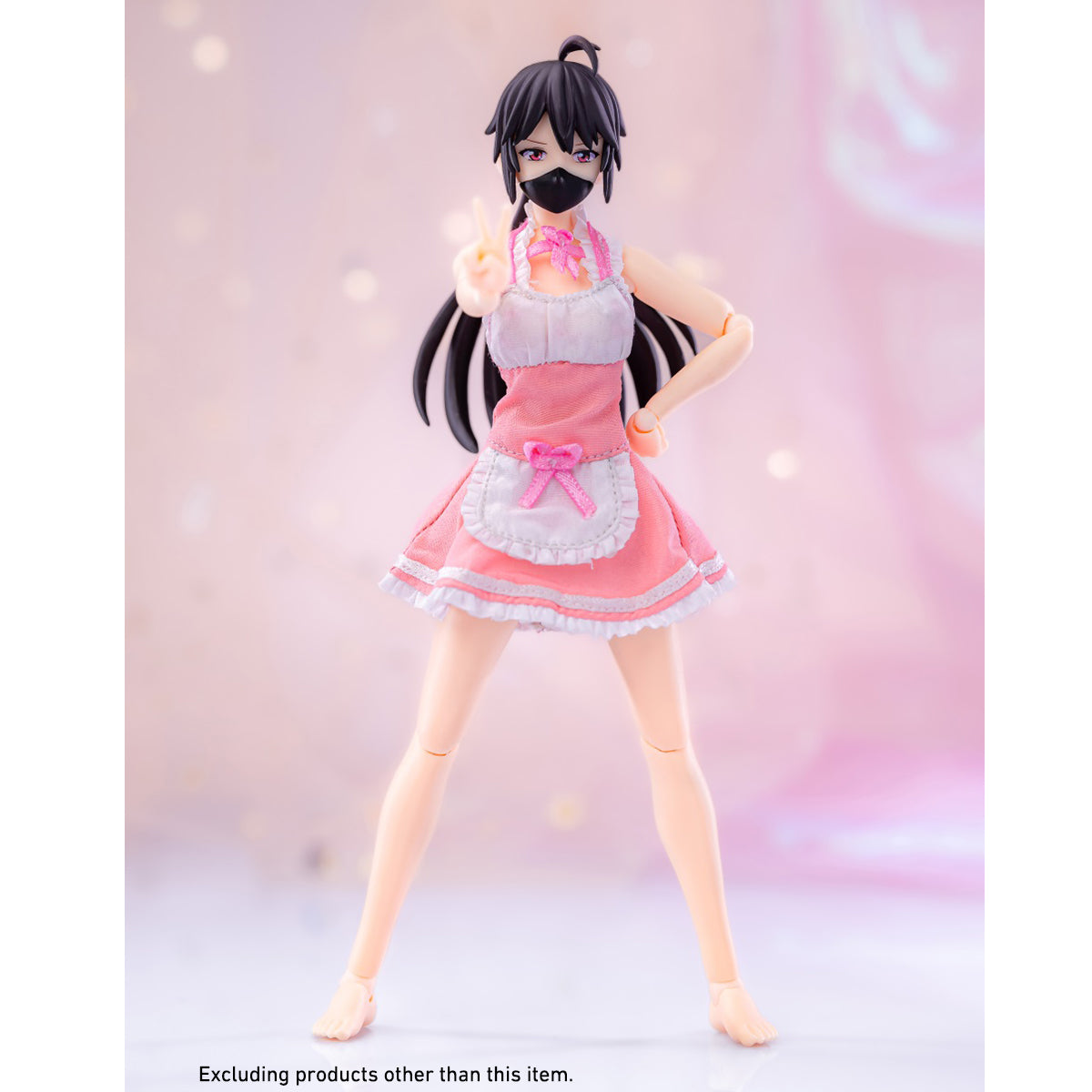 HASUKI 1/12 Maid Outfit Doll Clothes Costume Accessory for 6-inches Figure