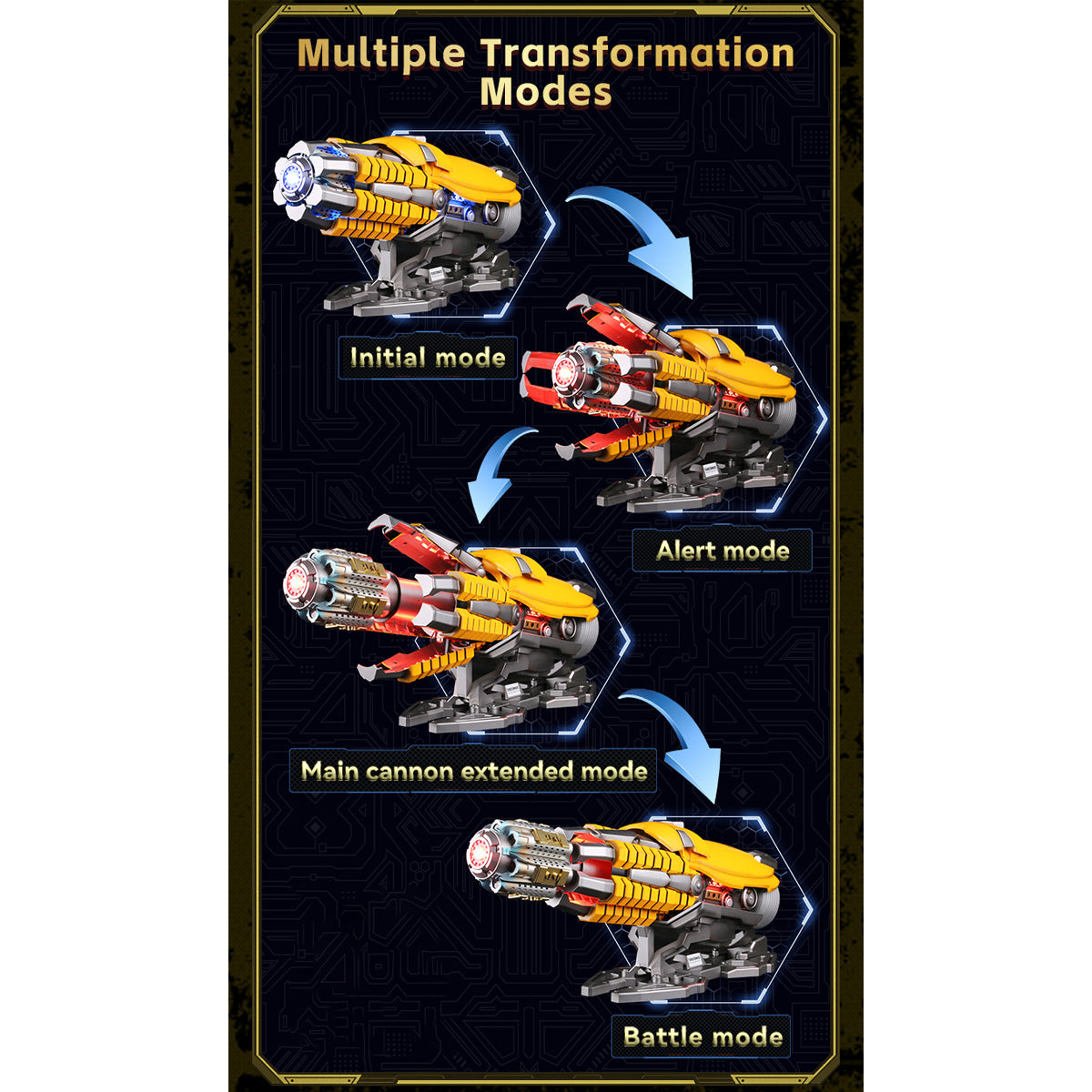 Killerbody Transformers Bumblebee Hand Cannon 1:1 Wearable KB20069-91 CosPlay