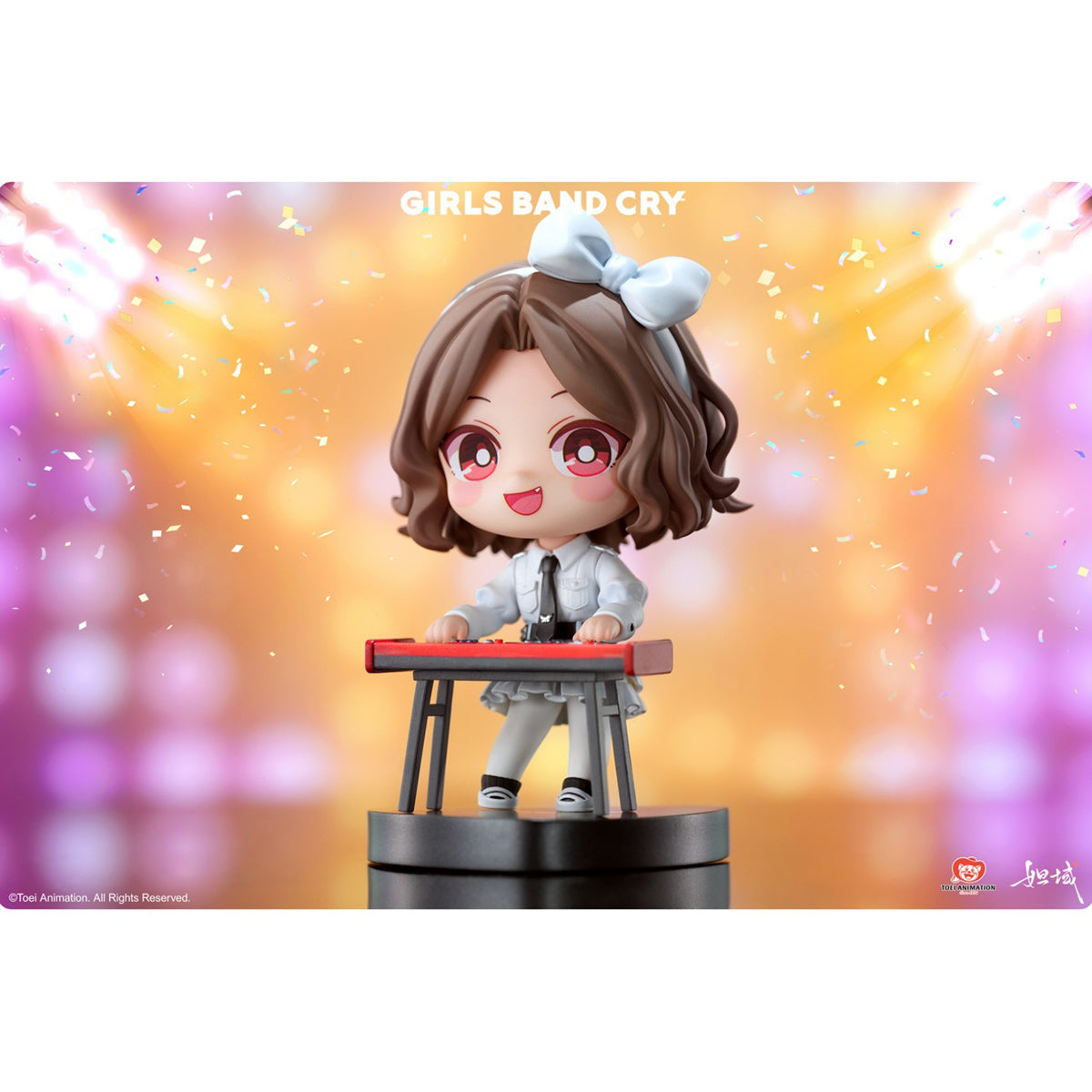 DAYU, Girls Band Cry: ISERI NINA/SUBARU AWA/KAWARAGI MOMOKA/EBIZUKA TOMO/RUPA, Q Version, Art Anime Chibi Figurine Statue