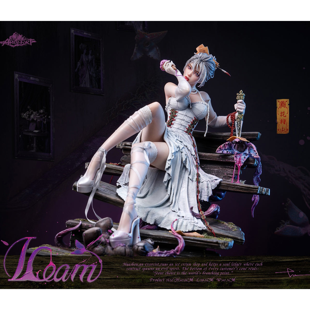 PIJI & LouLL Aroll, Hua Shou, 1/4 Scale Art Figurine