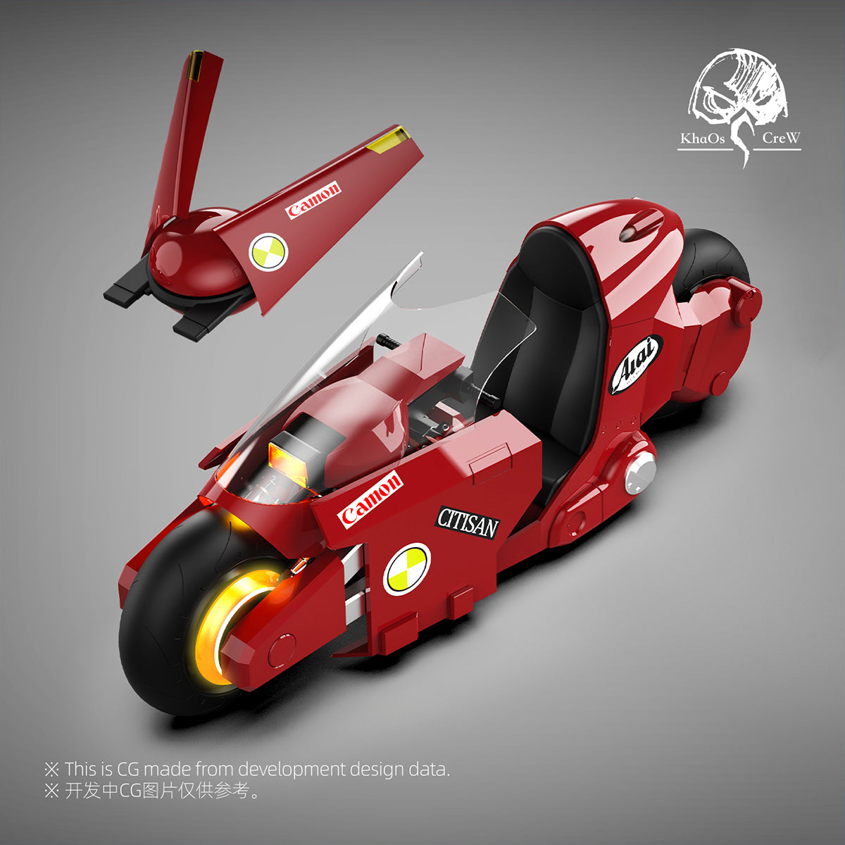 KHAOS CREW, Chaos Squad Village Rain Motorcycle, Assembly Model Kits