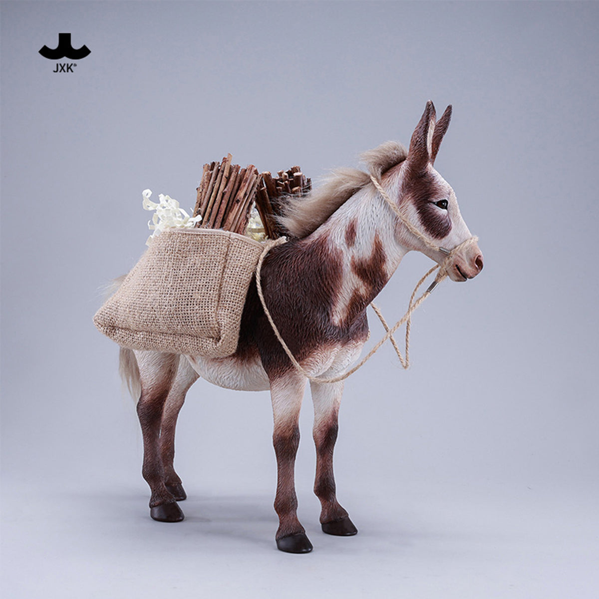 JXK MULE Static Expertly Hand-Painted Lifelike 1/6 Scale Animal Figurine