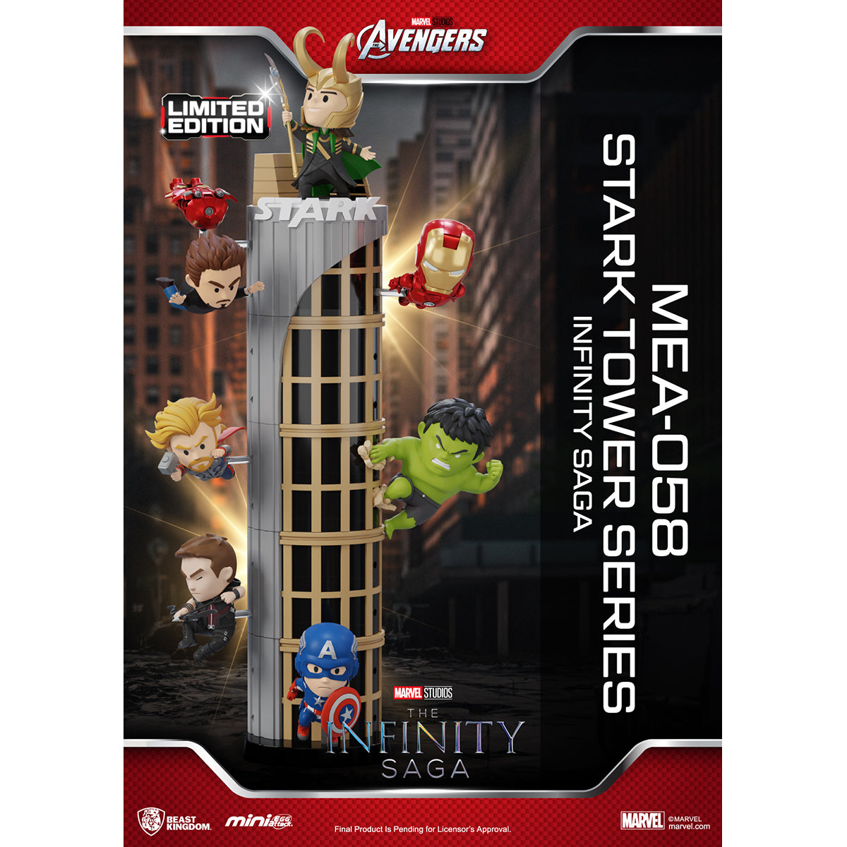 Beast Kingdom MEA-058 The Infinity Saga Stark Tower Series Randomly Single Blind Box Figure