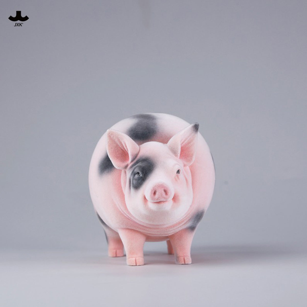 JXK Plump and Round Fat Pig (JXK343) Static Expertly Hand-Painted Lifelike Animal Figurine