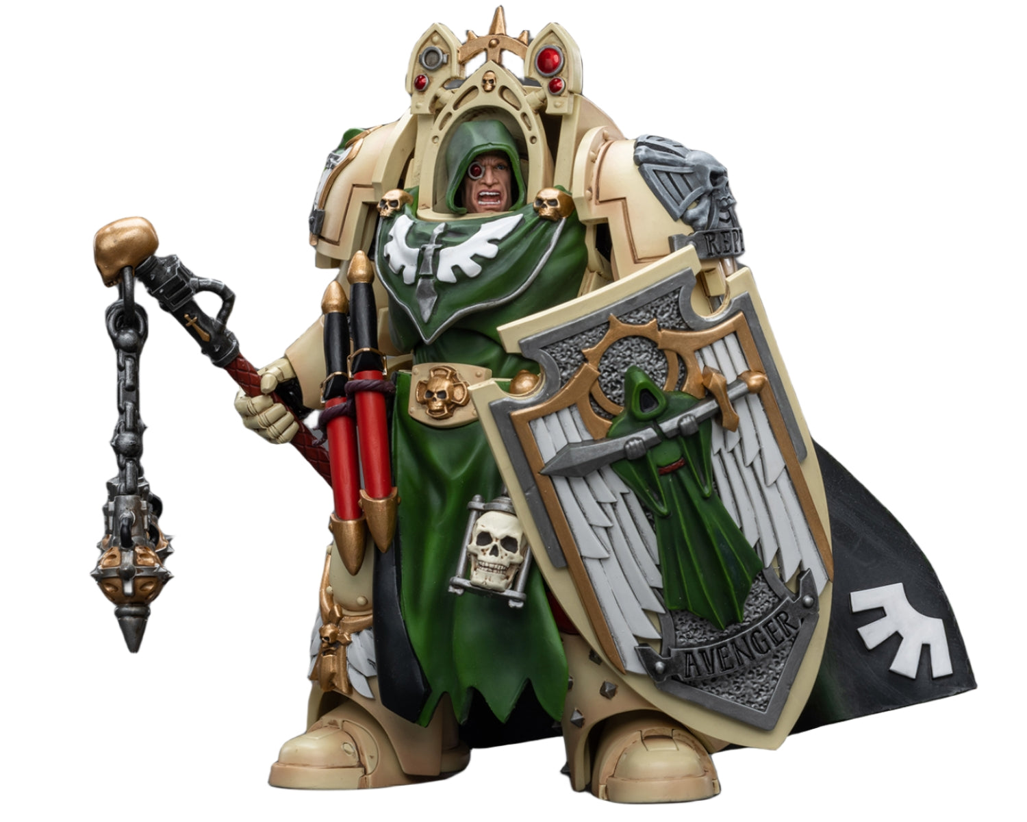 Figurine de collection JoyToy JT9190 40K : Dark Angels Deathwing Knight Master avec fléau des impardonnables, figurines d'action à l'échelle 1:18