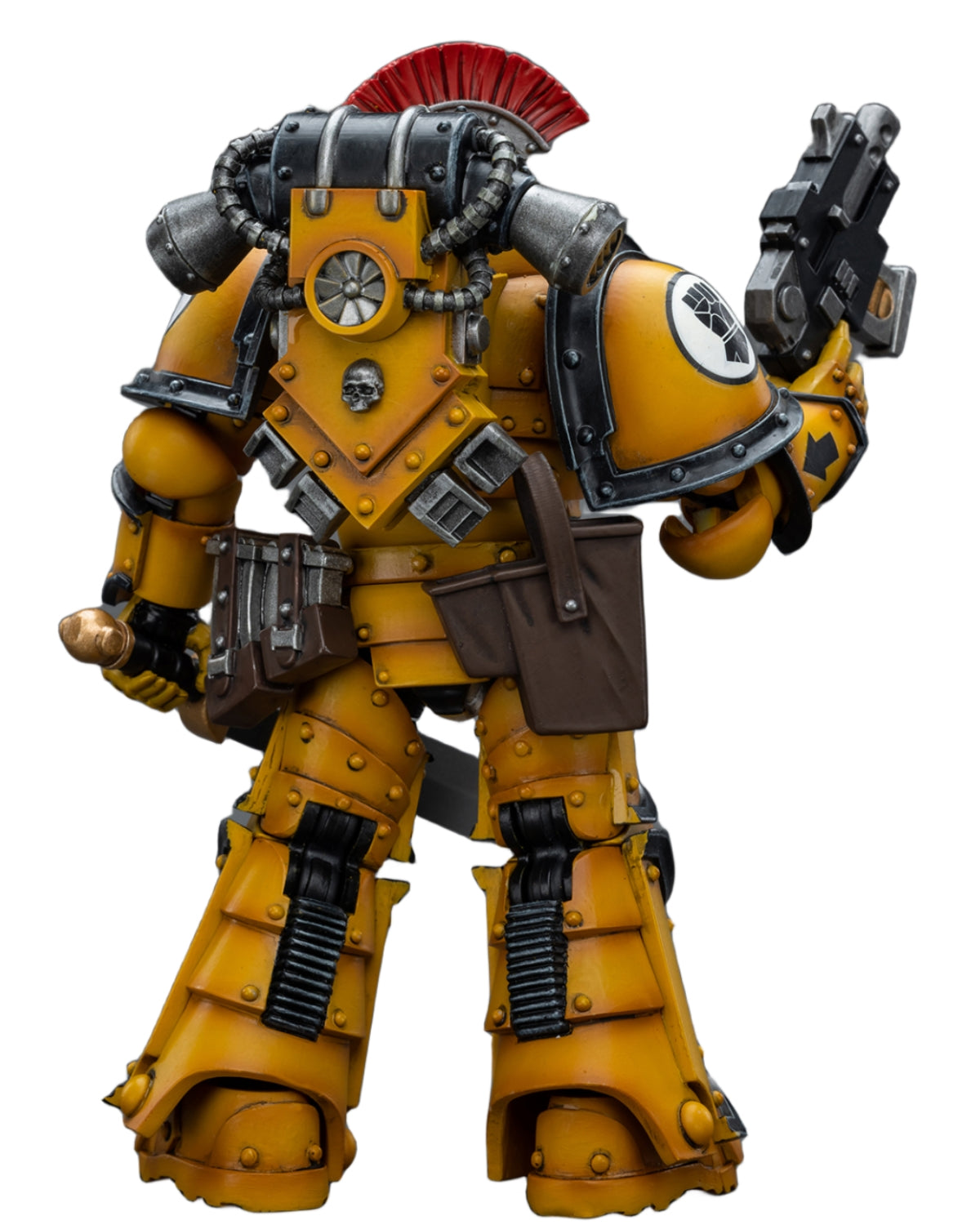 Figurine de collection JoyToy 40K : Imperial Fists Legion MkIII Tactical Squad Sergent avec Power Sword, figurines d'action à l'échelle 1:18 JT9046