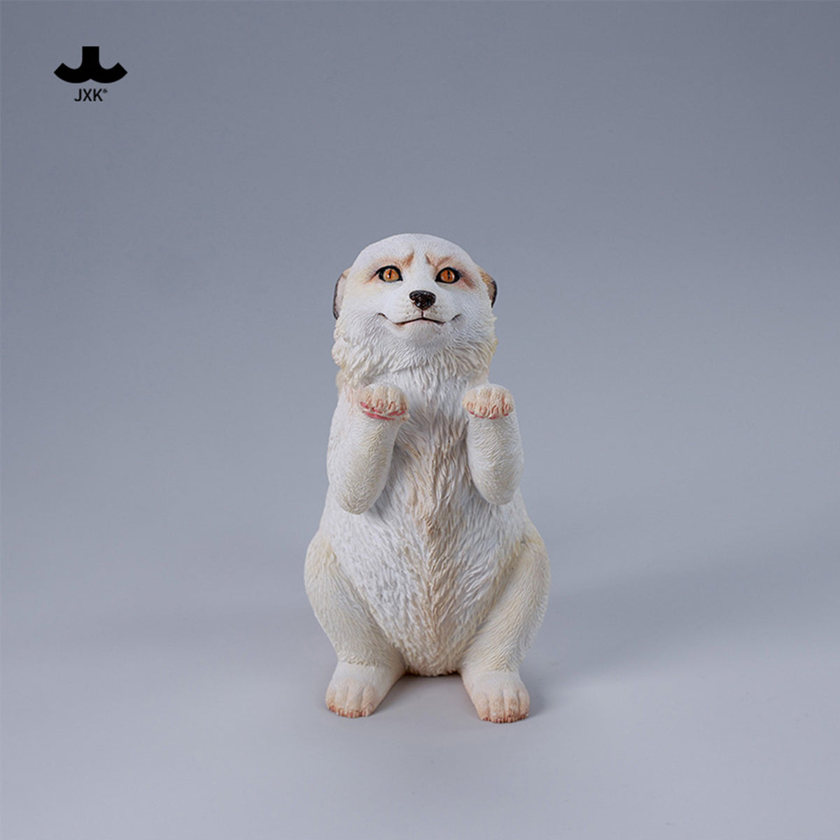 JXK Fluffy Fox Static Expertly Hand-Painted Lifelike Animal Figurine