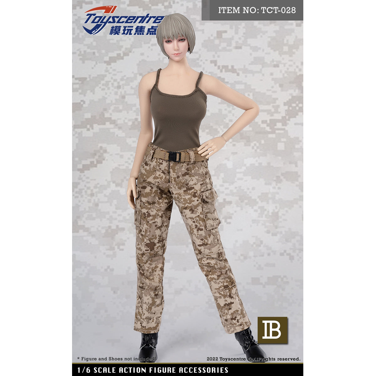 Toyscentre, Female Vest Pants Trousers Set, Doll Clothes Accessory for 12-inches Action Figurine