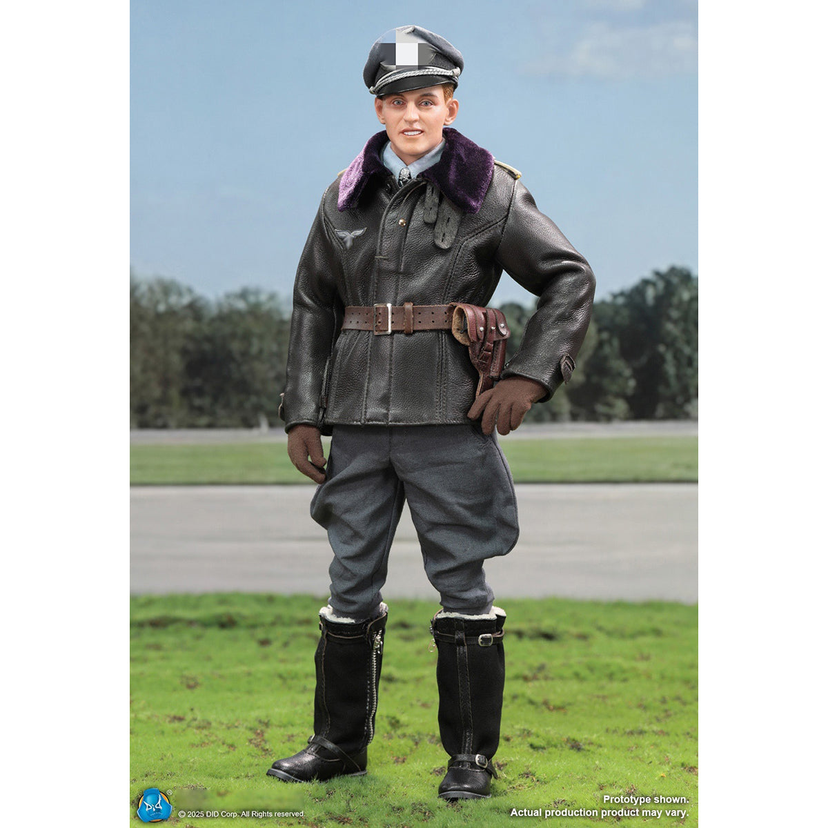 DID D80190 WWII Luftwaffe Ace Pilot Erich Hartmann with Fighter Cockpit Scene 1/6 Scale Action Figure