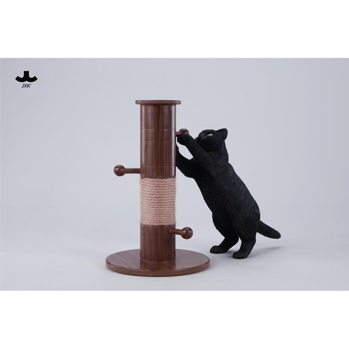 JXK Kung Fu Cat Static Expertly Hand-Painted Lifelike Animal Figurine