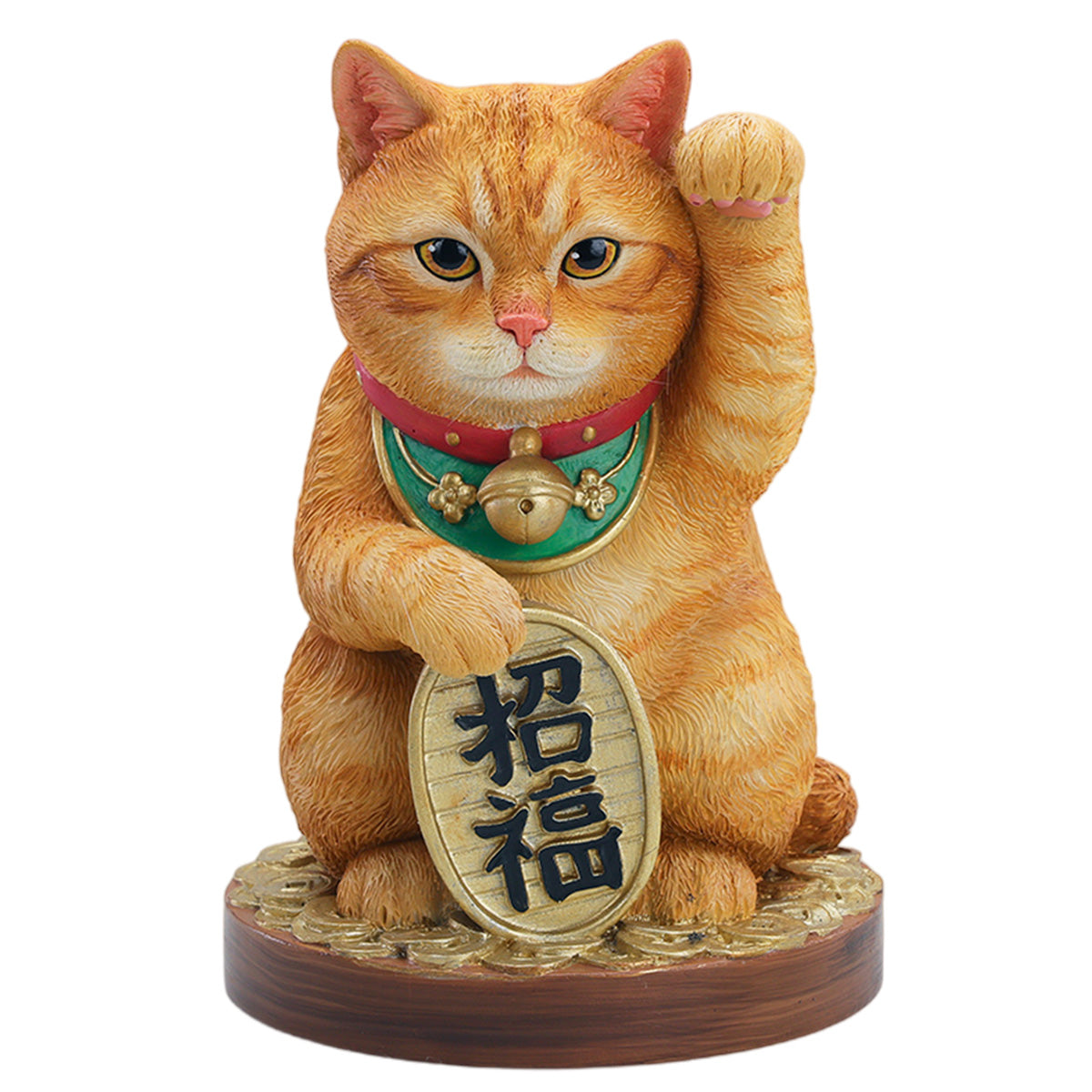 JXK Lucky Cat (JXK360) Maneki-neko Beckoning Fortune Cat Collectible Figure Statue