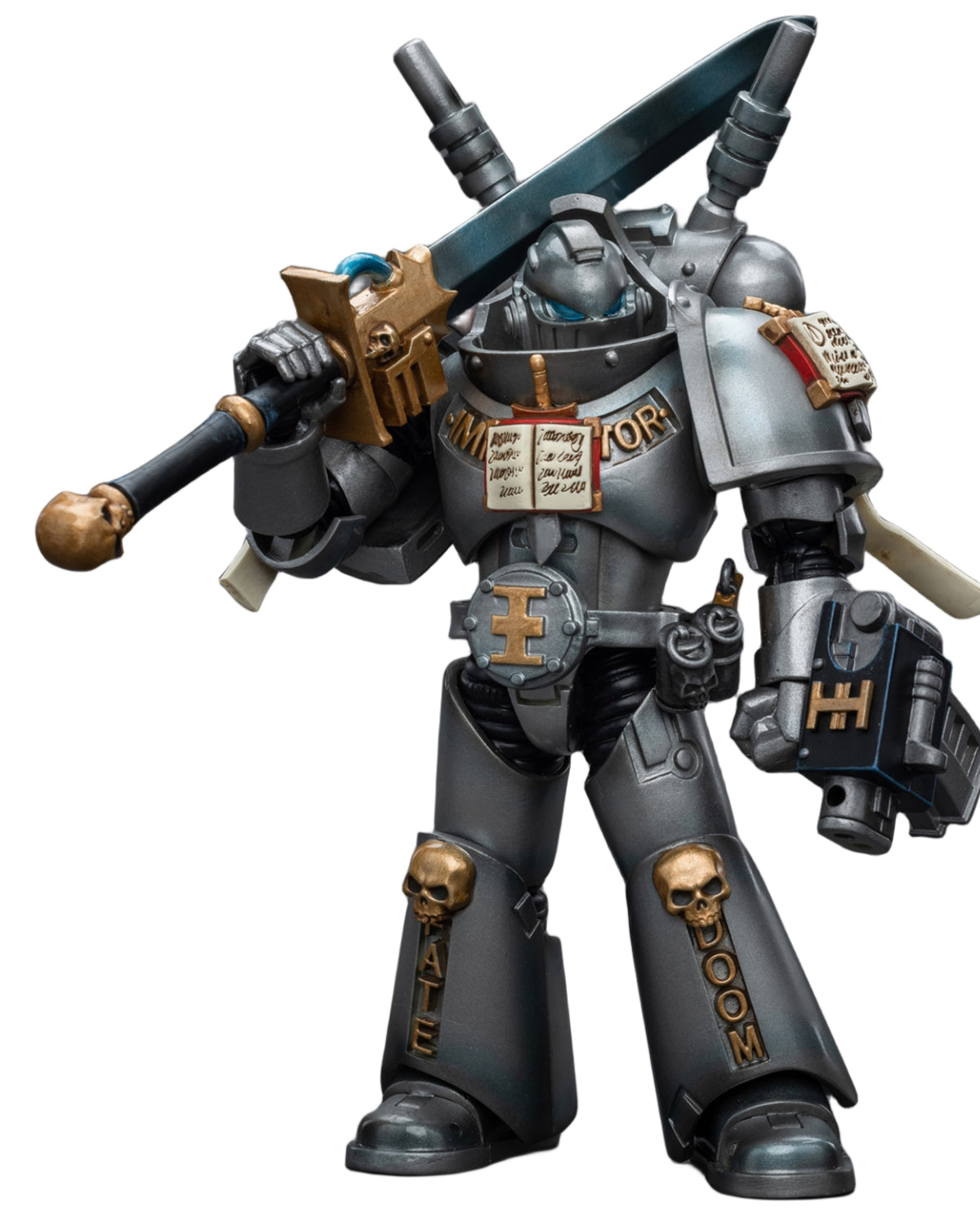 JoyToy Warhammer 40K : Grey Knights Interceptor Squad Interceptor avec Storm Bolter et Nemesis Force Sword Figurines d'action