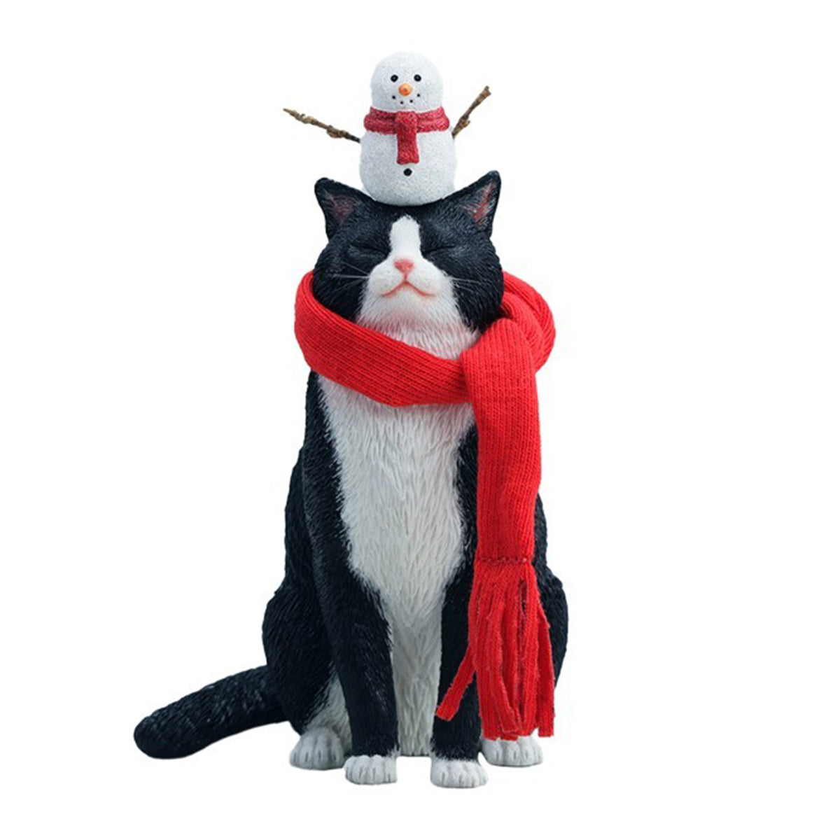 JXK Warm Cat in Winter Corner JXK349 Collectible Animal Figurine