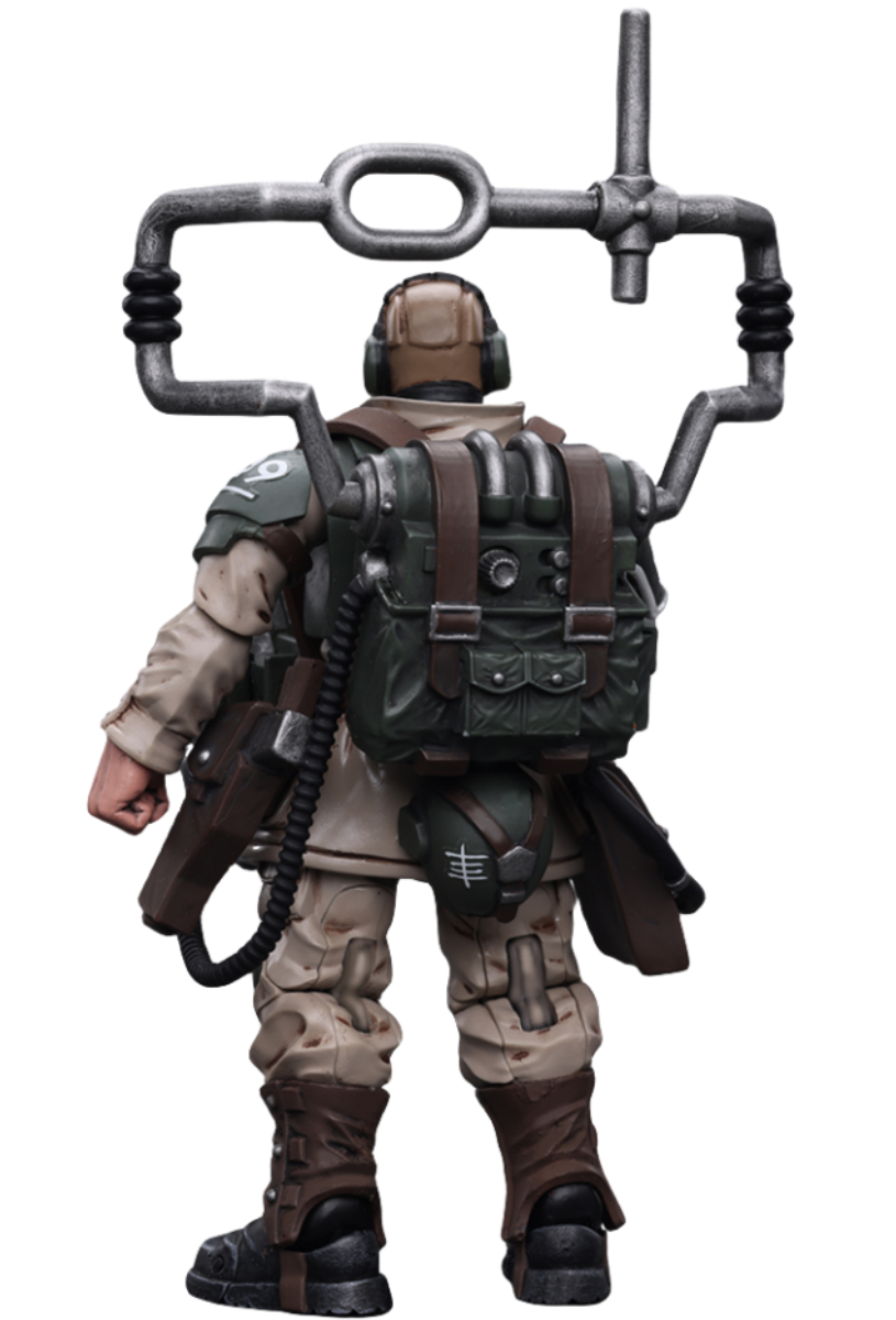 JOYTOY Astra Militarum Cadian Command Squad Veteran with Master Vox JT7912 1/18 Scale Action Figure