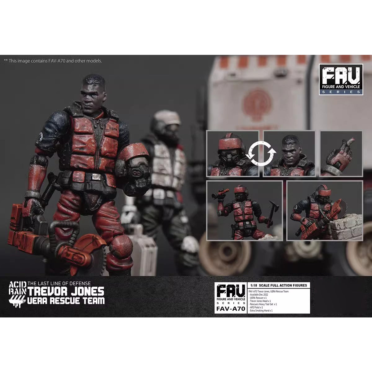 TOY ALLIANCE Acid Rain World Trevor Jones UERA Rescue Team Action Figure