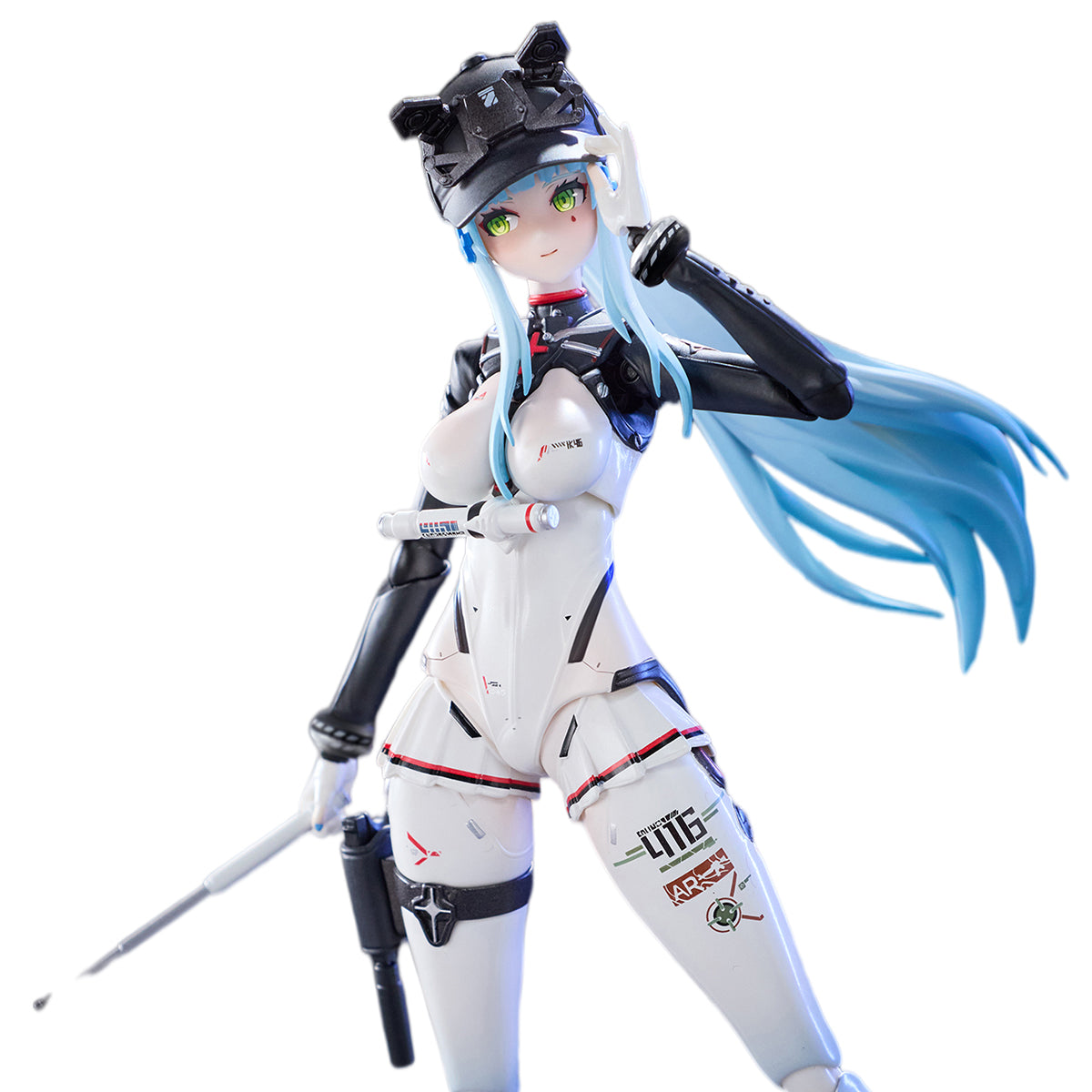 Animester Girls' Frontline 2: Exilium Klukai Action Figure Set with Motorcycle Vehicle 1/12 Scale