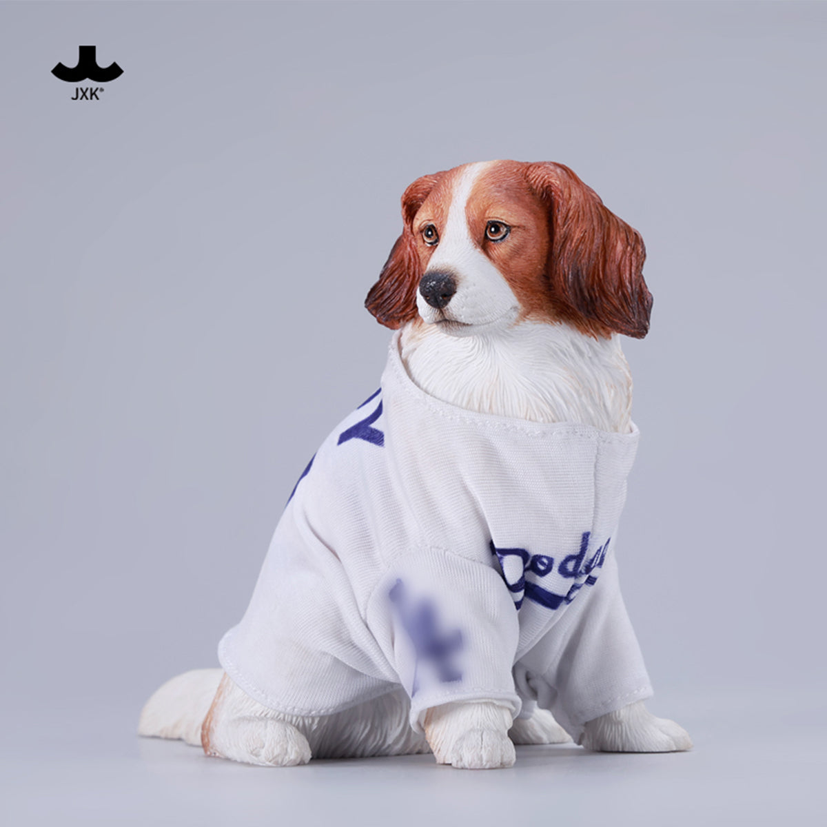 JXK, Kooikerhondje Dog, Static Expertly Hand-Painted Lifelike Animal Figurine