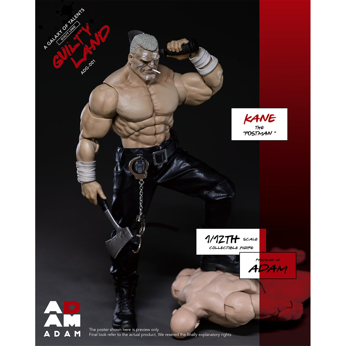ADAM Guilty Land - Kane The Postman 1/12 Scale Action Figure