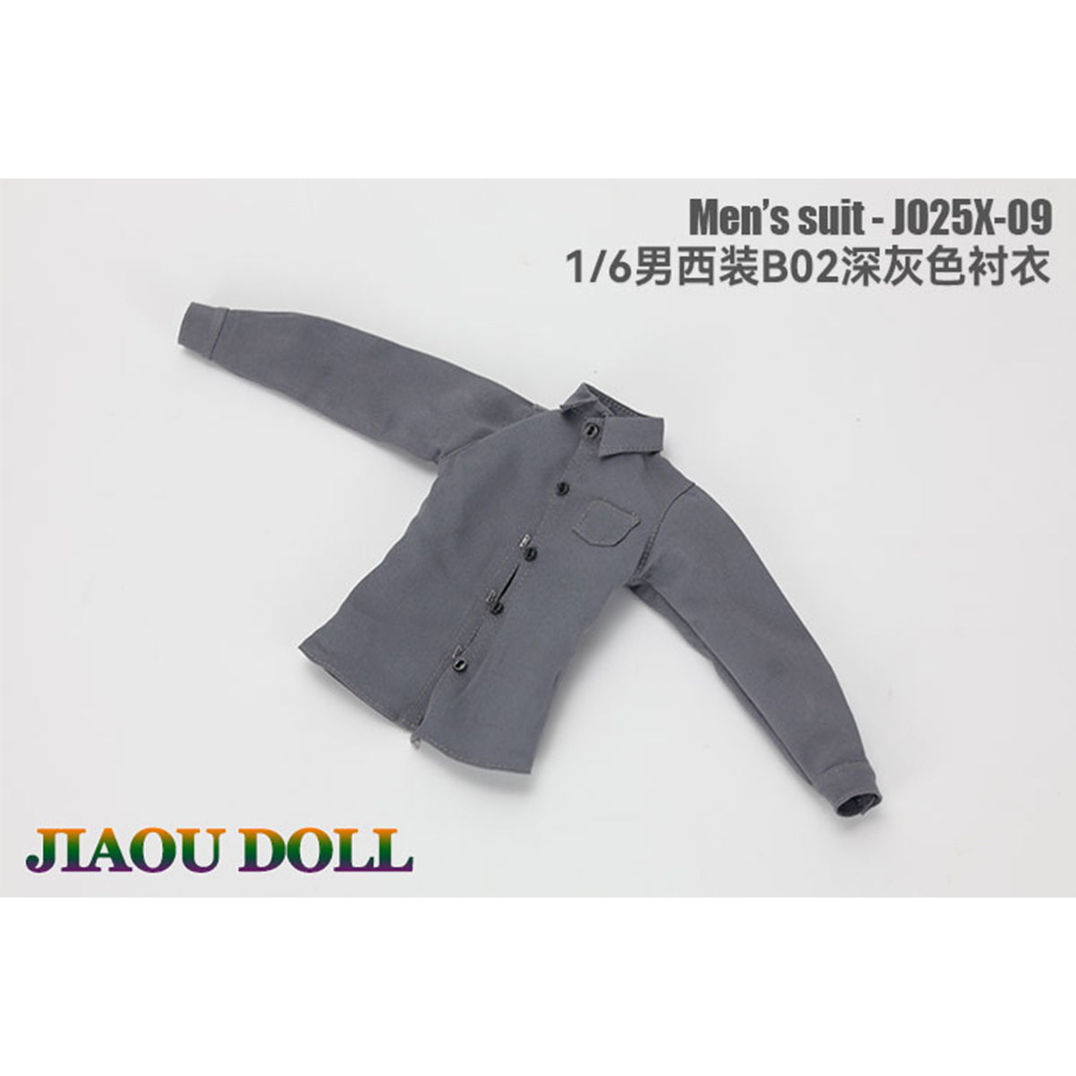 JIAOUDOLL Male Soldier Outfit Suit Jacket + Trousers + Shirt + Vest + Bow Tie Set Doll Clothes Accessory Fit 1/6 Scale 12-inches Action Figure