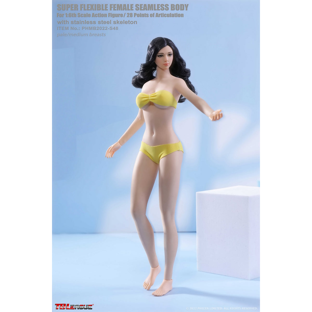 TBLeague Female Seamless Slender Elegance Medium Bust Detachable Feet 1/6 Scale Action Figure Body