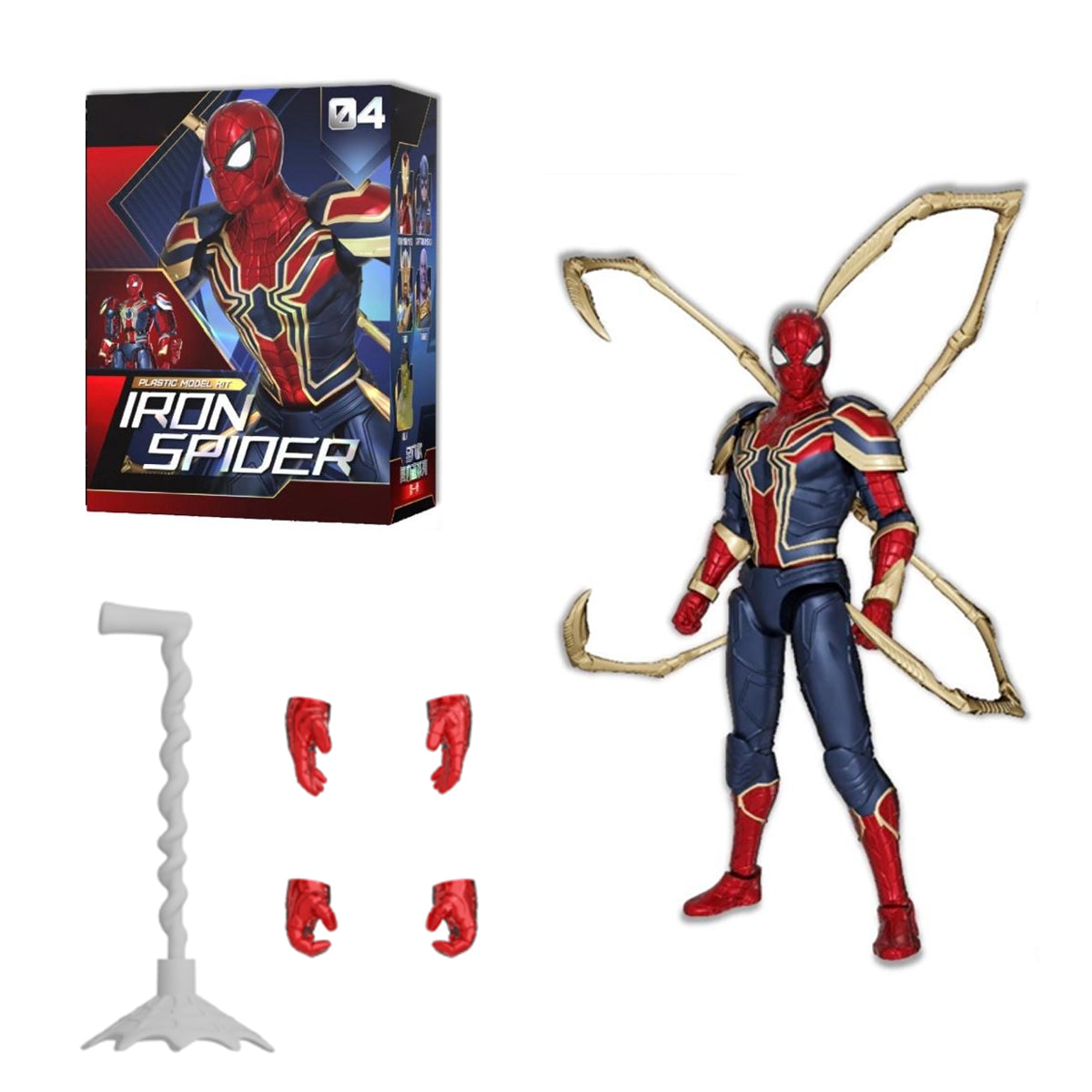 Fondjoy Infinity Saga Iron Spider Assembly Model Kits Comic Series