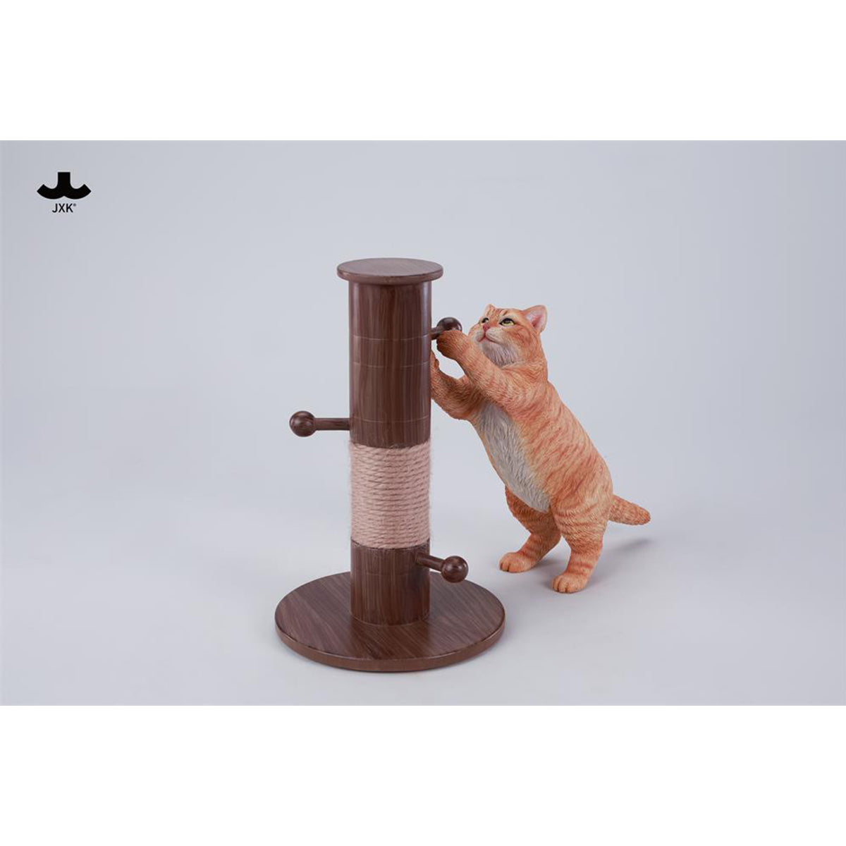 JXK Kung Fu Cat Static Expertly Hand-Painted Lifelike Animal Figurine