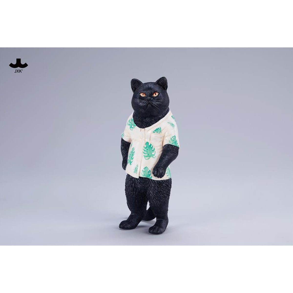 JXK, Tropical Cat Stand, Static Cat Animal Figurine