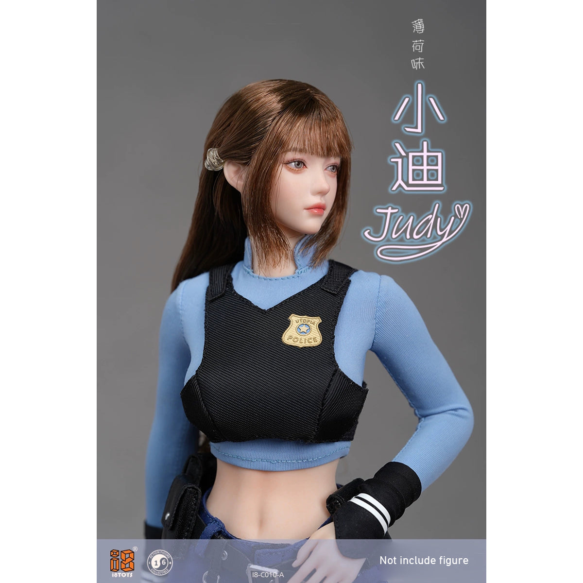 I8TOYS, Mint Flavor - Judy Head Sculpt and Costume Set, Accessory Pack for 12-inches Figure