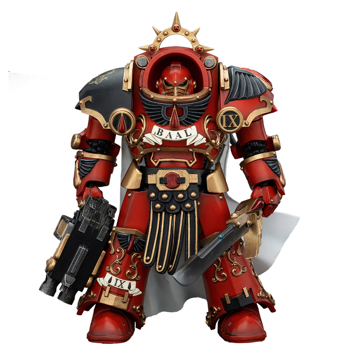 JOYTOY Blood Angels Legion Praetor in Tartaros Terminator Armour Warhammer 1/18 Action Figure