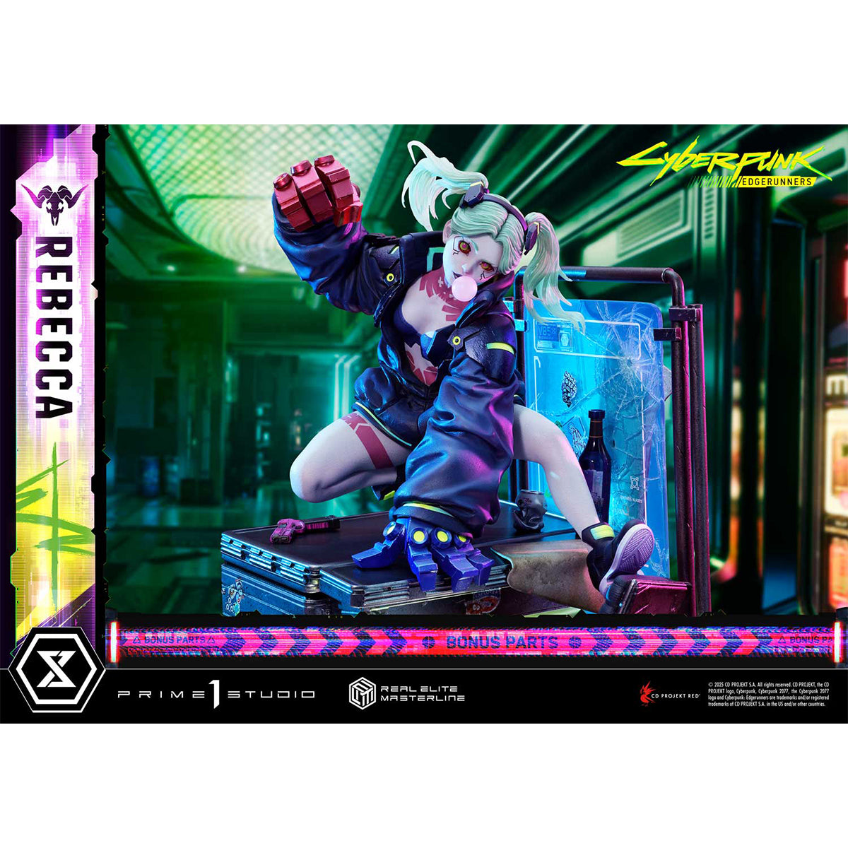 Prime 1 Statue, Cyberpunk Edgerunners Rebecca, 1/4 Art Anime Statue