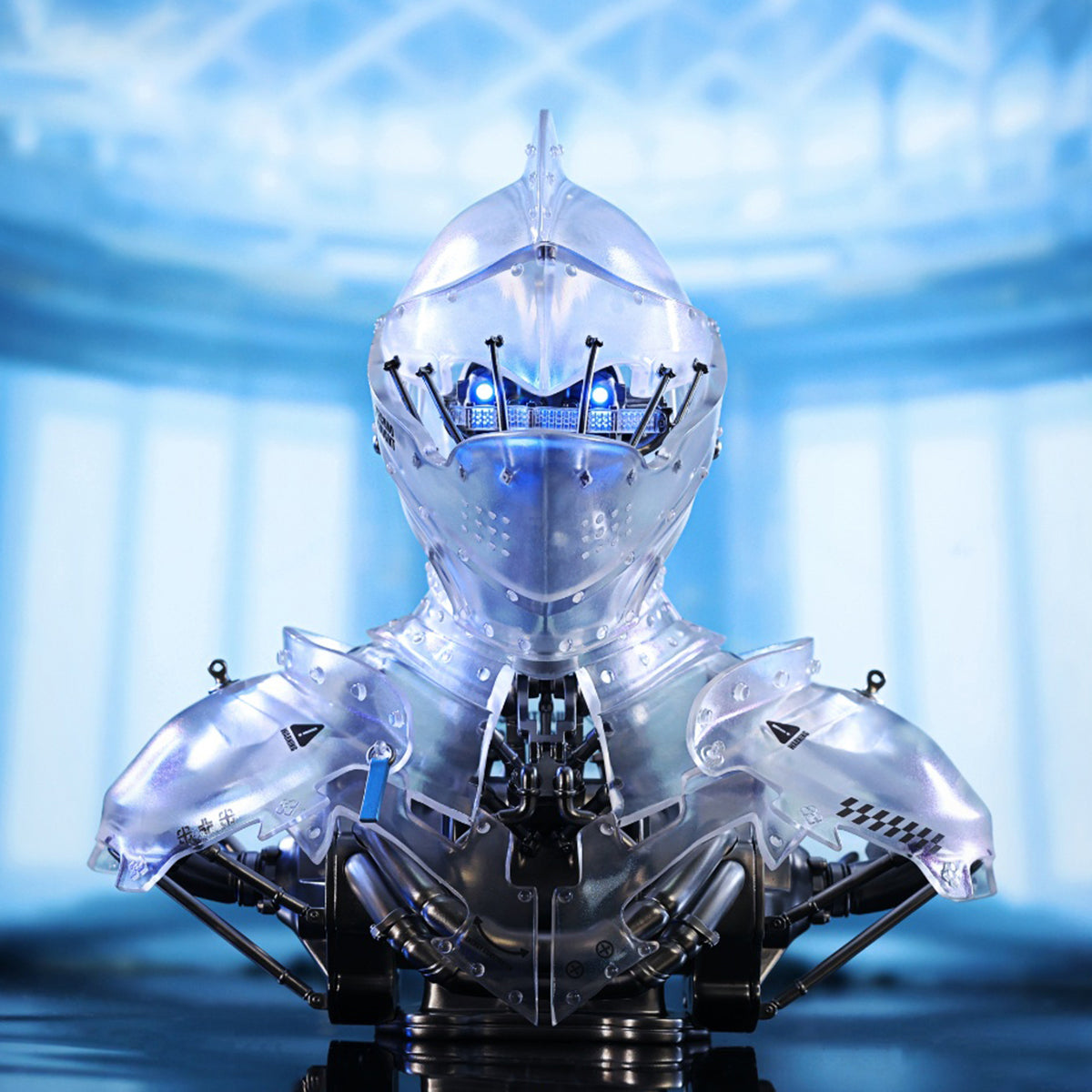 WeArtDoing, Cyber Knight Obsidian Dark/Star Silver/Gleam Void, Art Statue