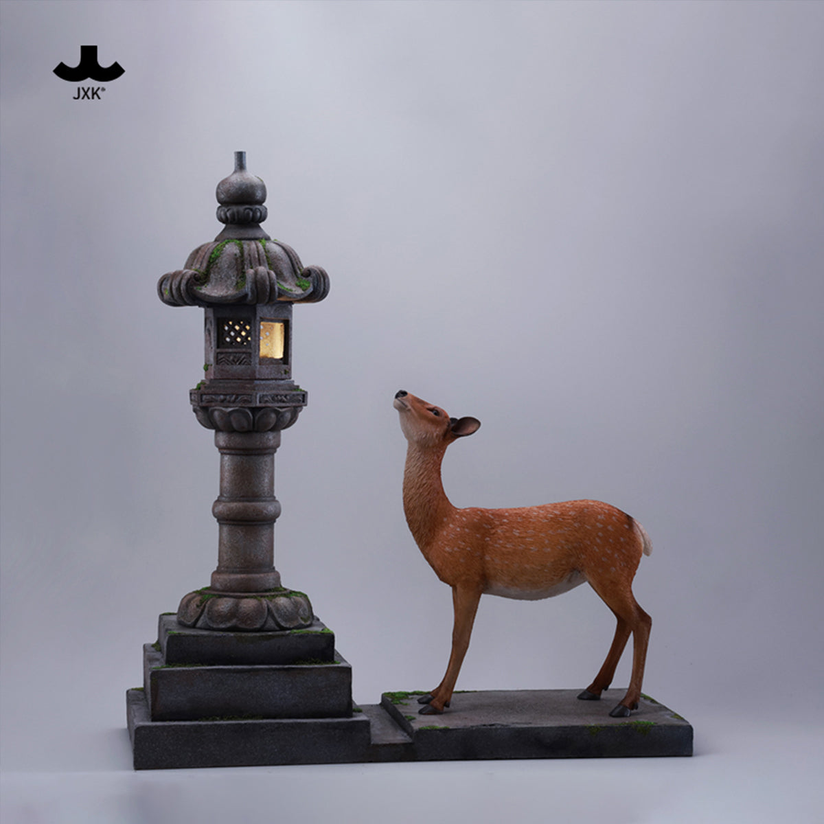 JXK Nara Deer Static Expertly Hand-Painted Lifelike Animal Figurine