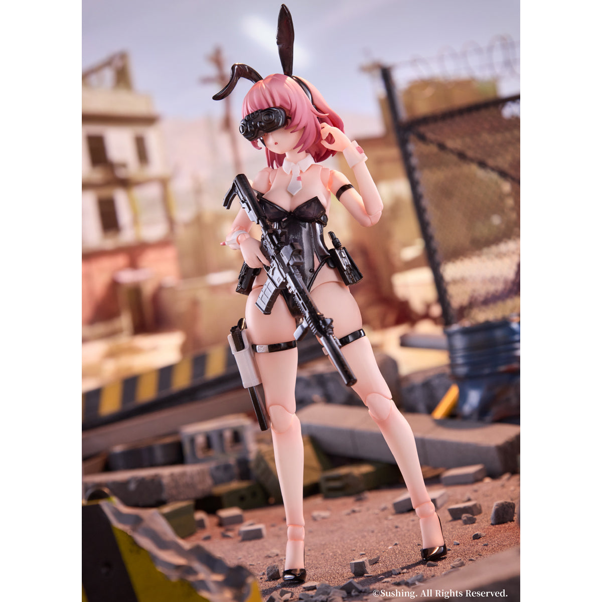 Sushing, Rabbit Bunny Rapid Squad Force: Assault Trooper - BELKA, Anime Action Figure
