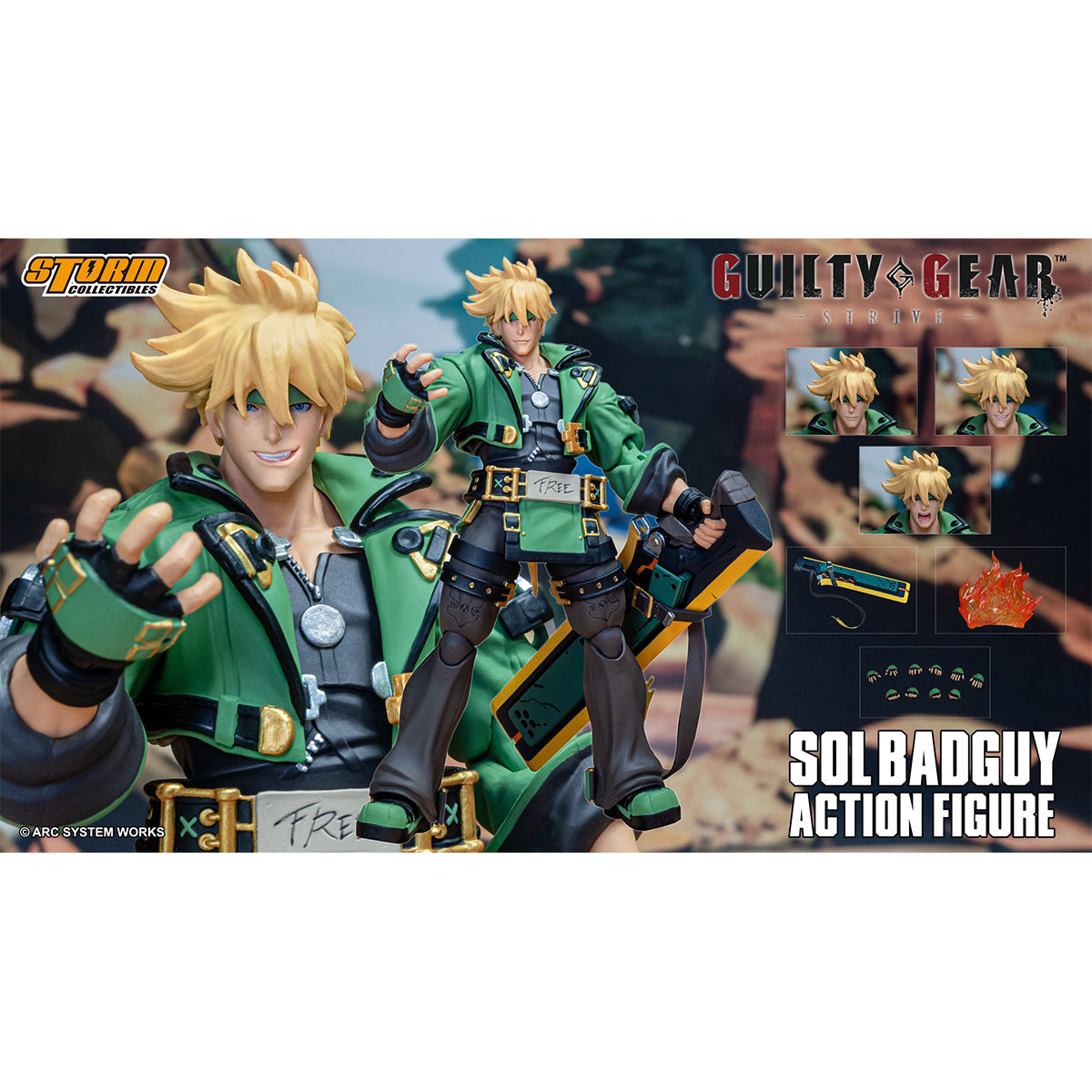 Storm Collectibles Guilty Gear Sol Badguy 1/12 Scale Action Figure