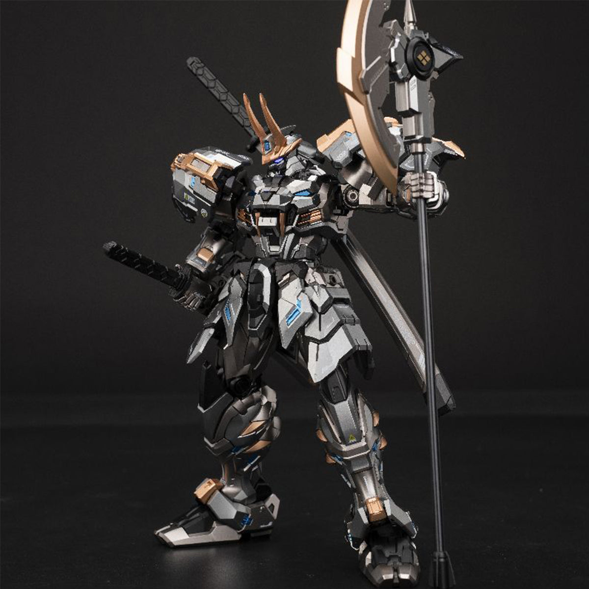 MOSHOW Progenitor Effect Illustrious Class The Tiger Of Kai Takeda Shingen Black Gold & Titanium Silver Version Mecha Action Figure
