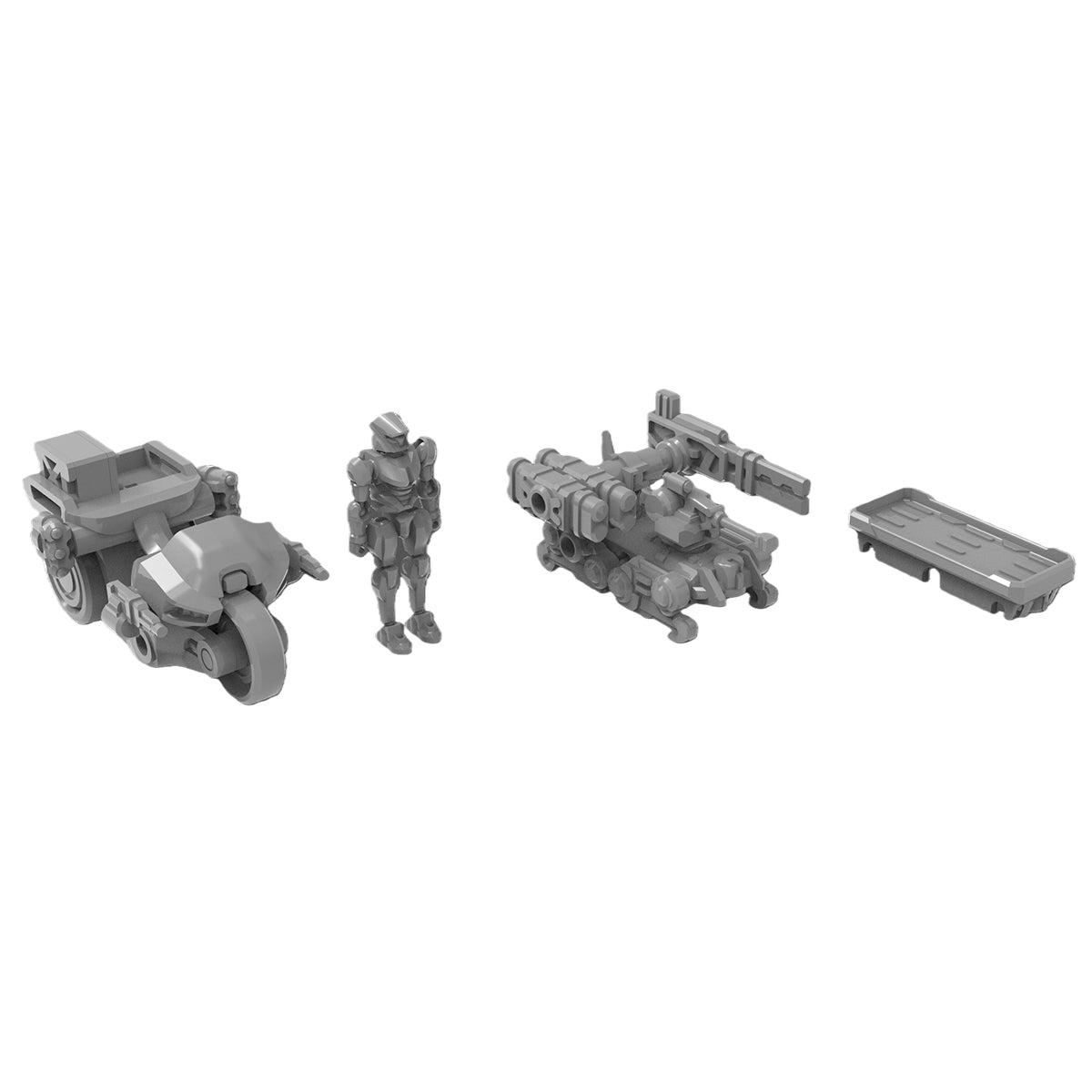 Sheik Mainland 3 MIN PROJECT SERIES Reconnaissance Squad Grey 1/60 Scale Assembly Model Kits