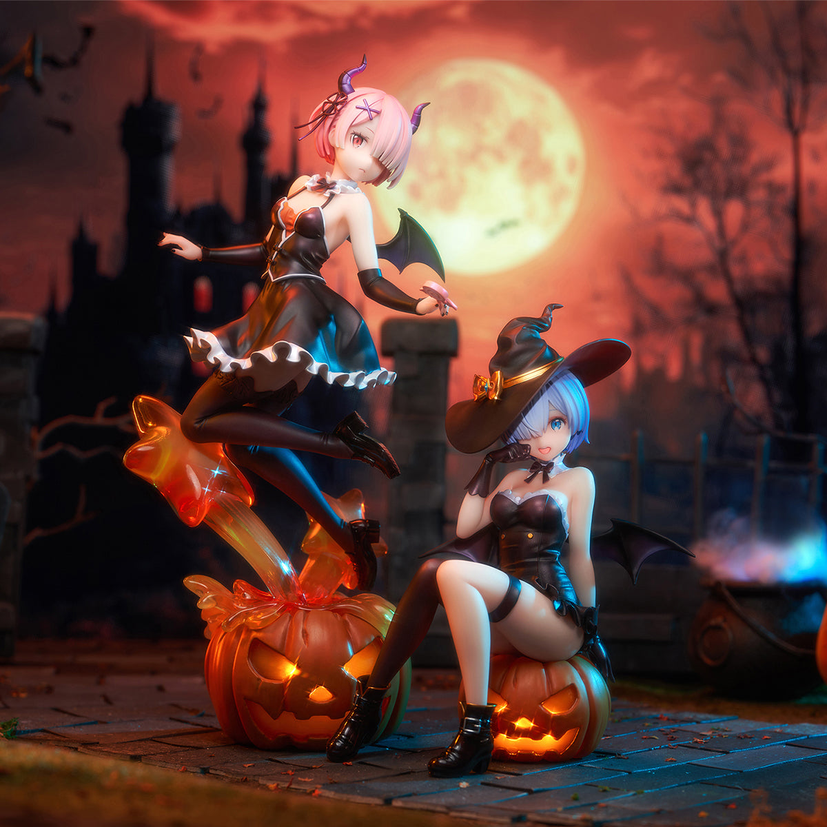 Animester×KDcolle Re:Life In A Different World From Zero: Ram & Rem Illusionary Night Magician Ver. Anime Figurine