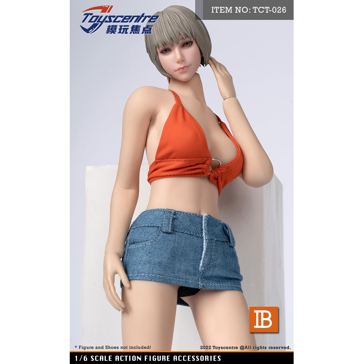 Toyscentre, Female Clothes Set Camisole + Short Skirt + Underpants, Doll Clothes Accessory for 12-inches Action Figurine