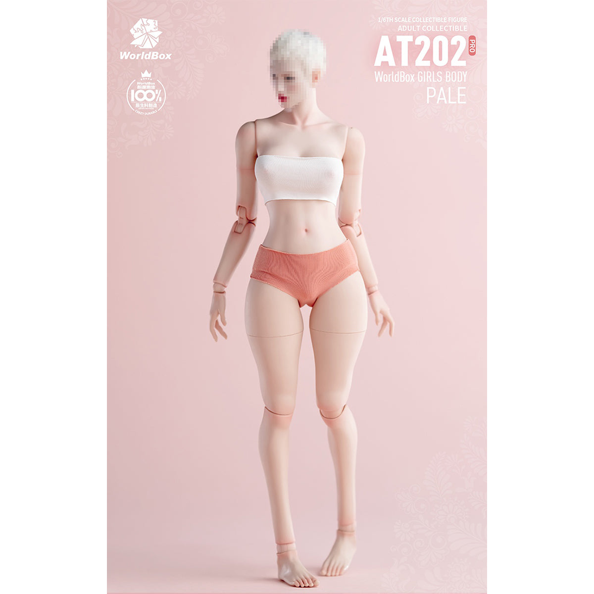 TBLeague Articulated Joints Female Body With Chunky Thighs AT202pro 1/6 Scale Action Figure Body